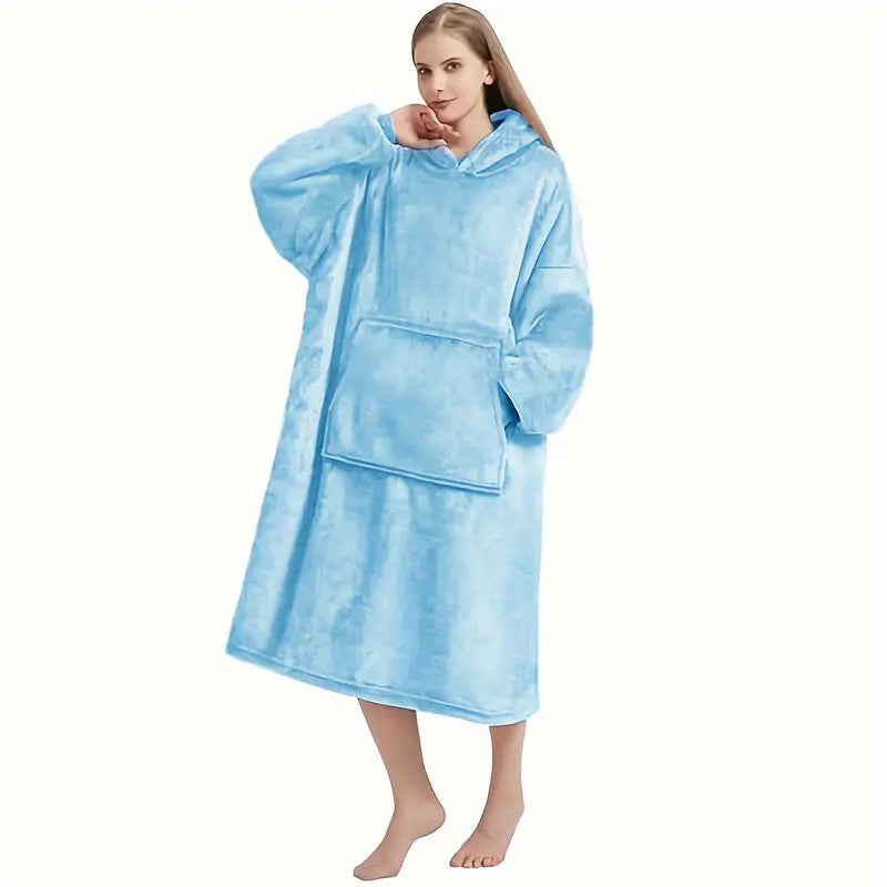 Wrap Yourself in Comfort with Our Oversized Wearable Blanket Hoodie - Ultimate Warmth for Winter Adventures