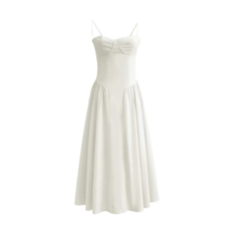 Elevate Your Summer Style with Our Elegant Backless Suspender Dress - Perfect for Parties and Evenings