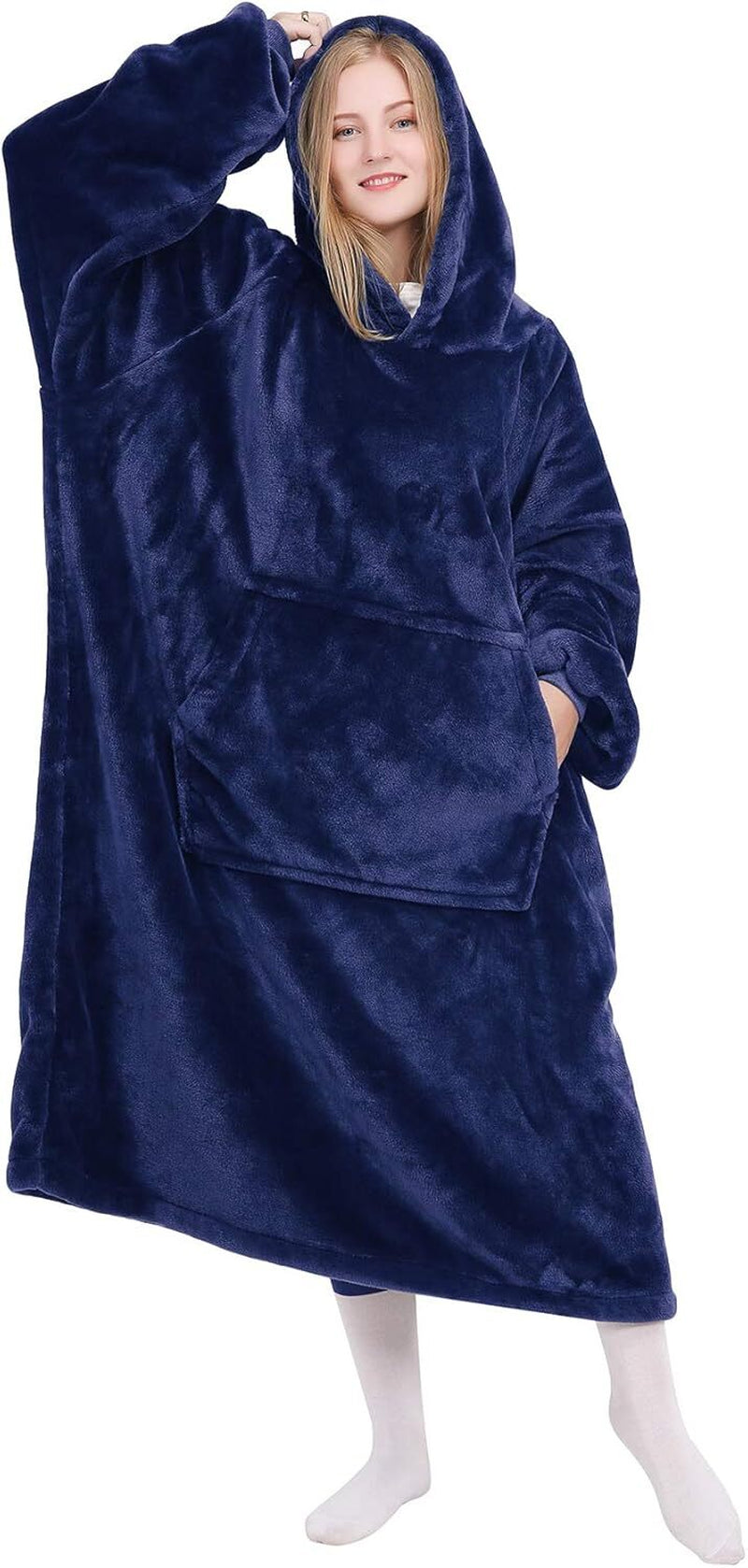 Wrap Yourself in Comfort with Our Oversized Wearable Blanket Hoodie - Ultimate Warmth for Winter Adventures