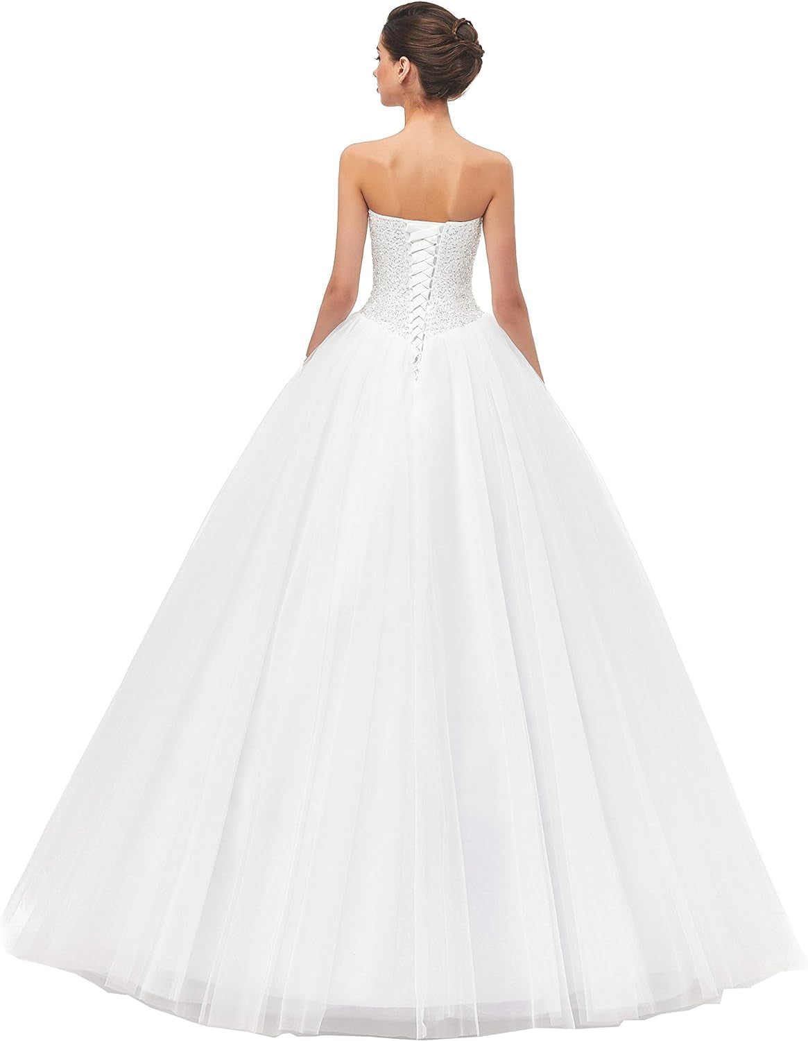 Exquisite Women's Ball Gown Bridal Wedding Dress in Ivory – Perfect for Your Dream Day!