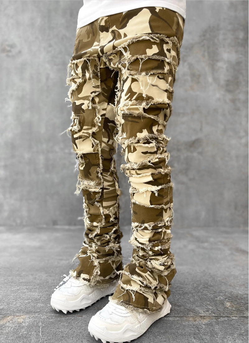 Elevate Your Casual Style with Our Trendy Men's Patched Trousers - Comfortable, Chic, and Available in Multiple Colors!