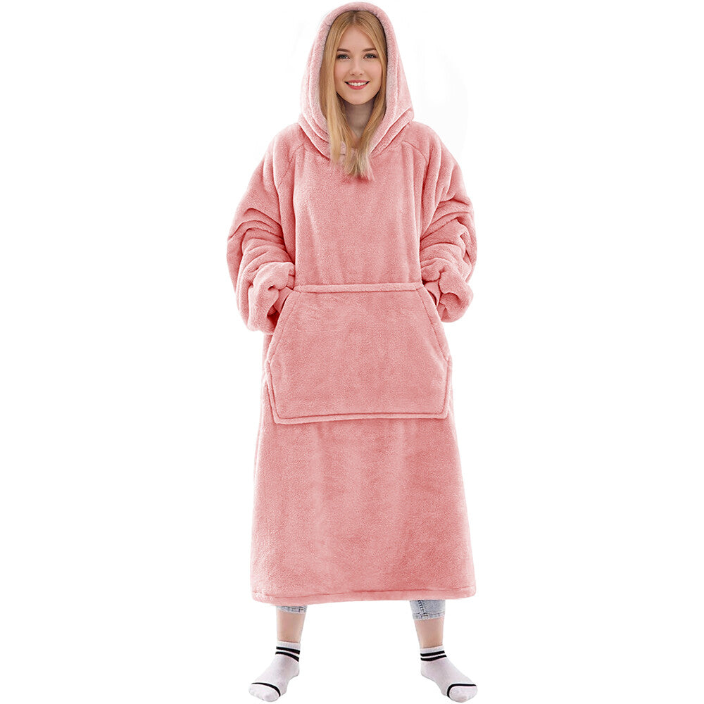 Wrap Yourself in Comfort with Our Oversized Wearable Blanket Hoodie - Ultimate Warmth for Winter Adventures
