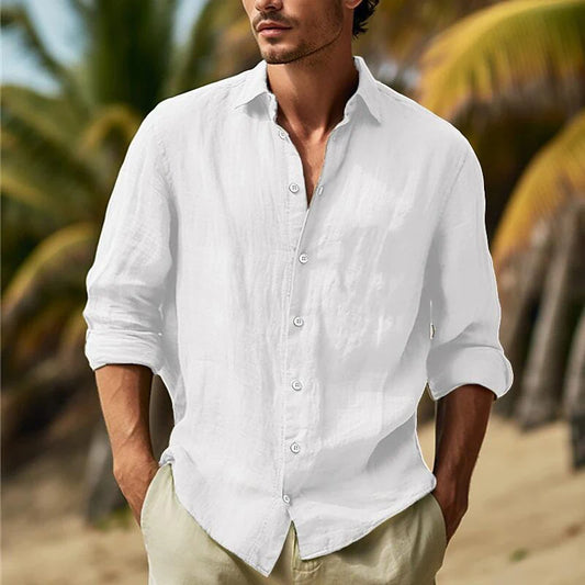 Elevate Your Style with the Old Money Aesthetic Casual Shirt for Men - Classic Slim Fit Long Sleeve Breasted Collar Top, Perfect for Fall Fashion!