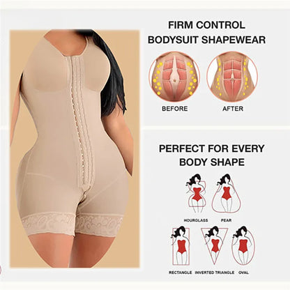 Elevate Your Silhouette with Our High Compression Fajas Shapewear Bodysuit: Perfect for Daily Wear and Post-Surgical Support!