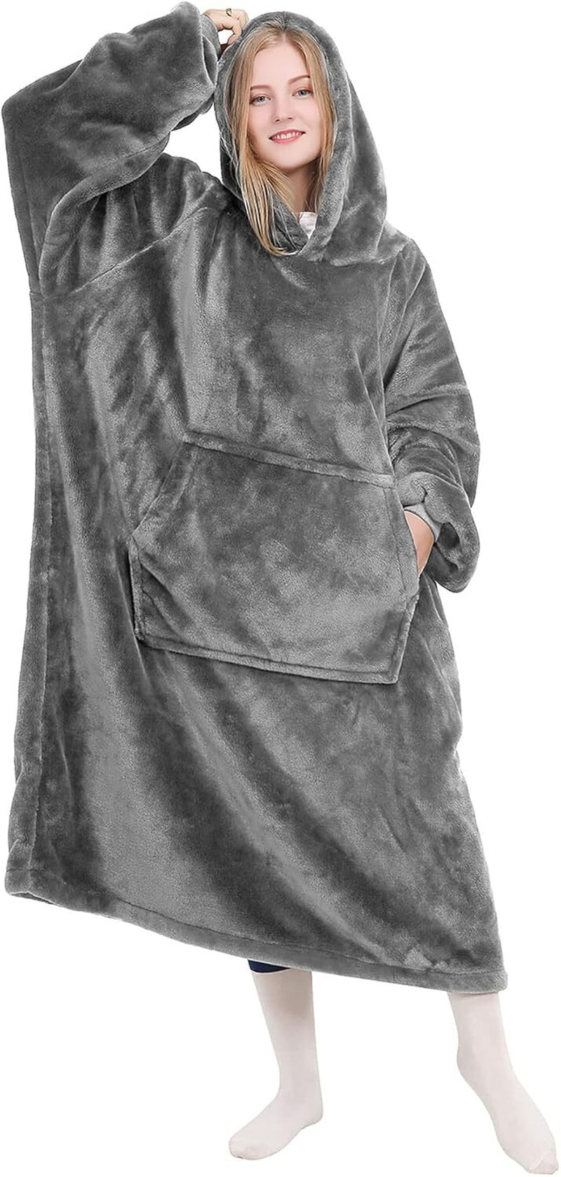 Wrap Yourself in Comfort with Our Oversized Wearable Blanket Hoodie - Ultimate Warmth for Winter Adventures
