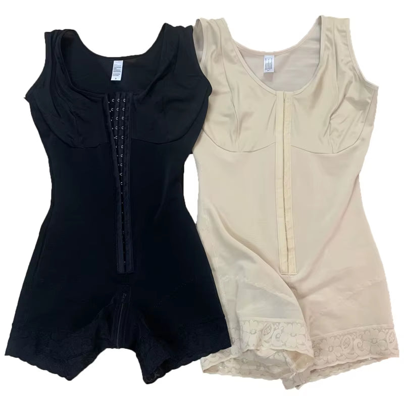 High Compression Fajas Colombiana Short Girdles with Brooches Bust for Daily and Post-Surgical Use Slimming Sheath Belly Women