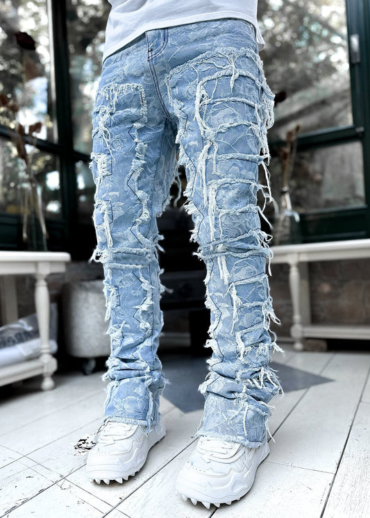 Elevate Your Casual Style with Our Trendy Men's Patched Trousers - Comfortable, Chic, and Available in Multiple Colors!
