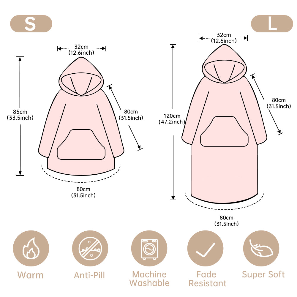 Wrap Yourself in Comfort with Our Oversized Wearable Blanket Hoodie - Ultimate Warmth for Winter Adventures
