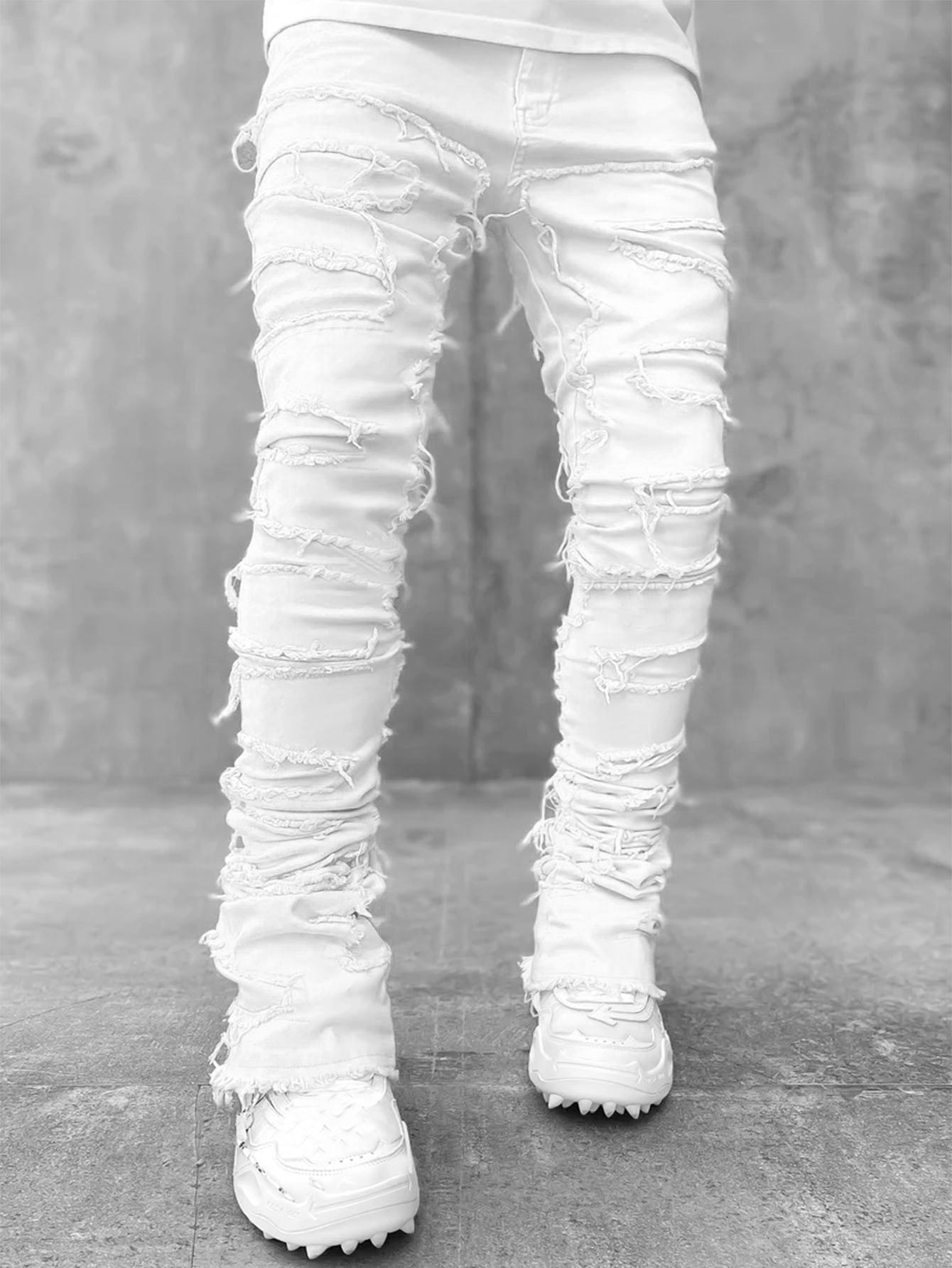 Elevate Your Casual Style with Our Trendy Men's Patched Trousers - Comfortable, Chic, and Available in Multiple Colors!