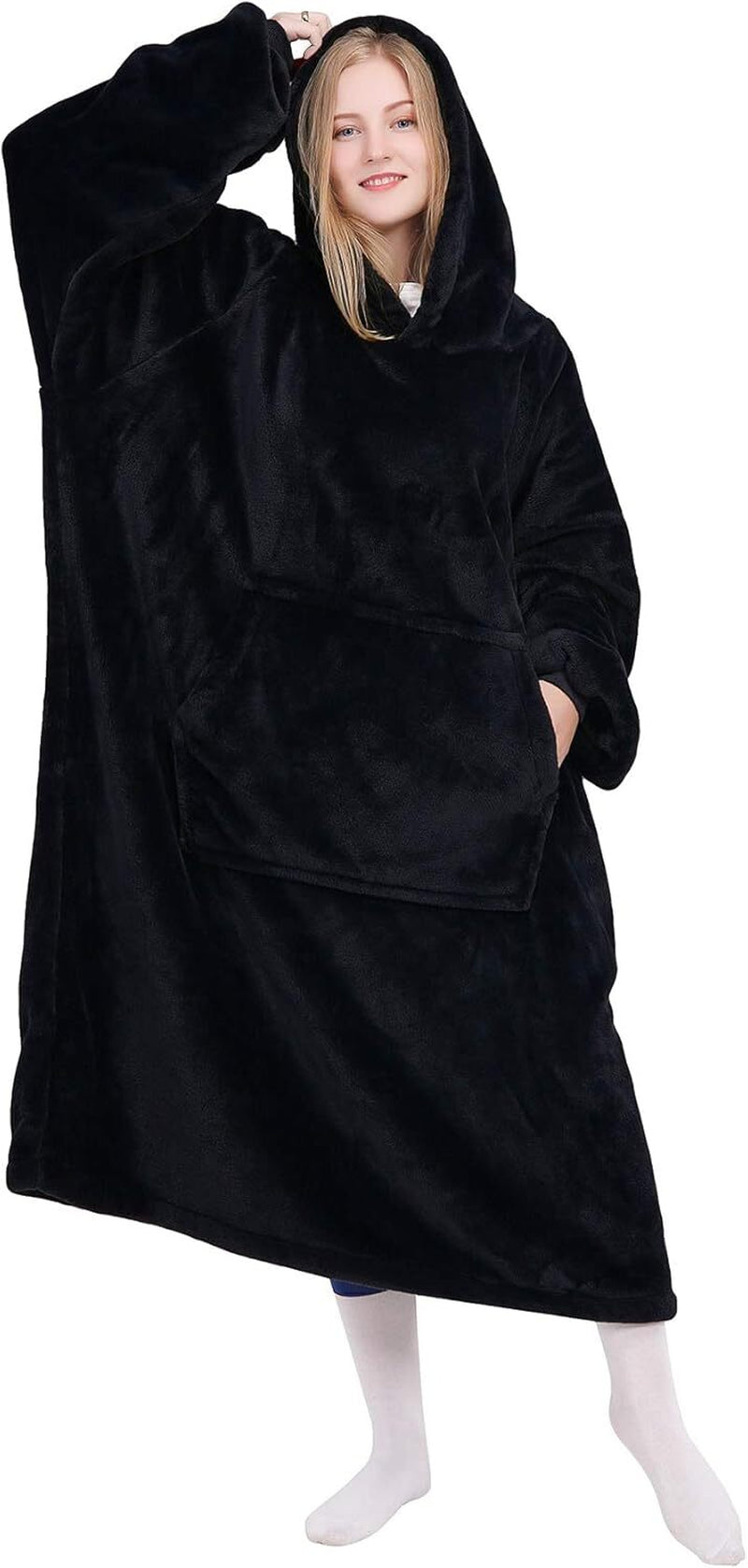 Wrap Yourself in Comfort with Our Oversized Wearable Blanket Hoodie - Ultimate Warmth for Winter Adventures