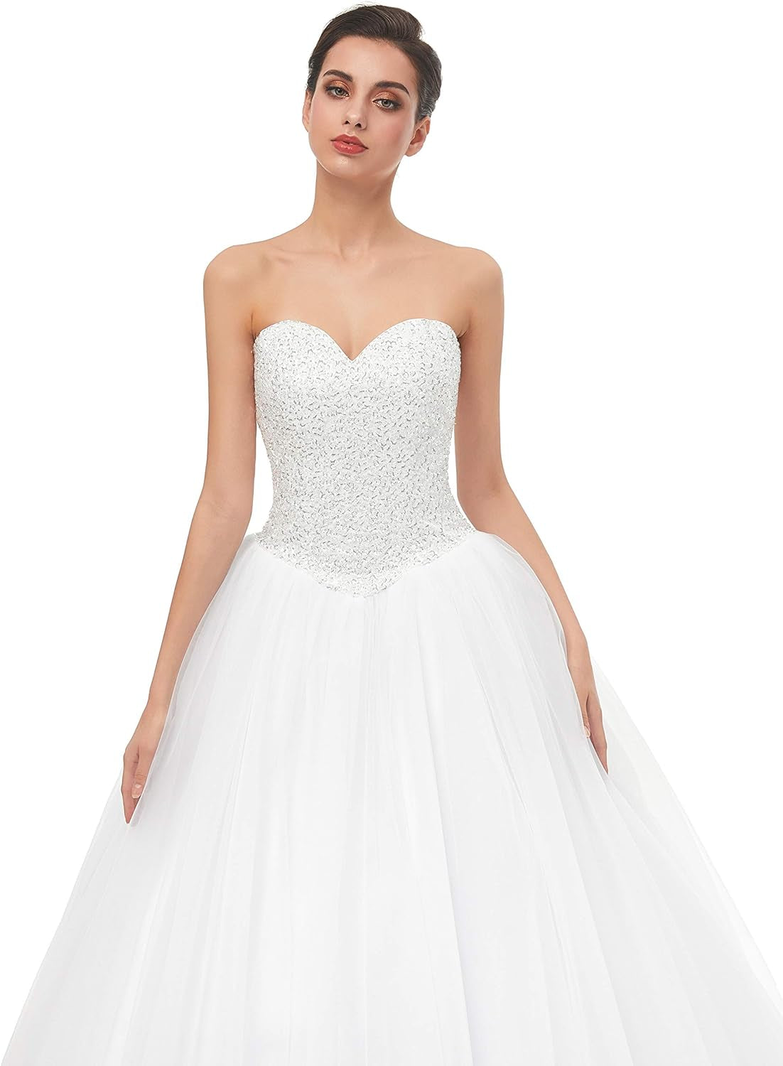 Exquisite Women's Ball Gown Bridal Wedding Dress in Ivory – Perfect for Your Dream Day!