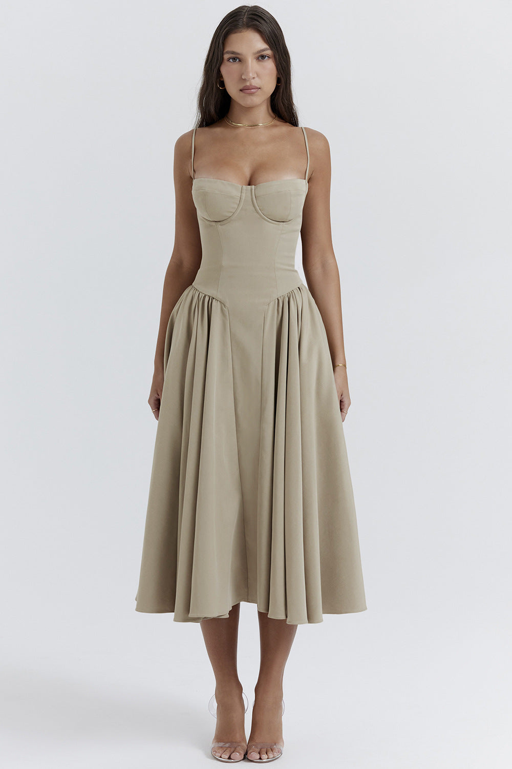 Elevate Your Summer Style with Our Elegant Backless Suspender Dress - Perfect for Parties and Evenings